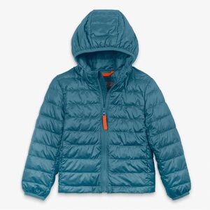 Primary Light Blue Lightweight Puffer Jacket - Size 12
